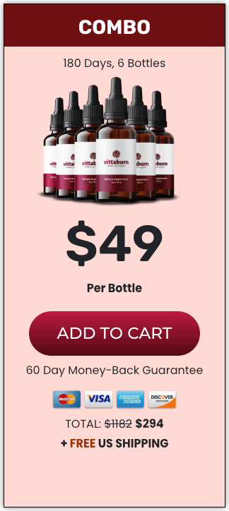 VittaBurn order 6 bottle