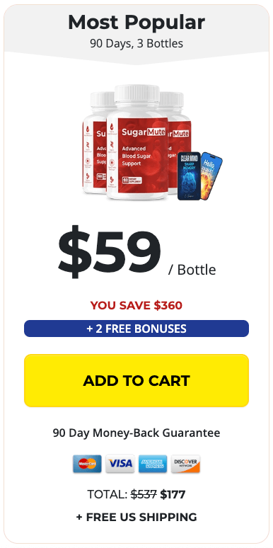 SugarMute order 3 bottle