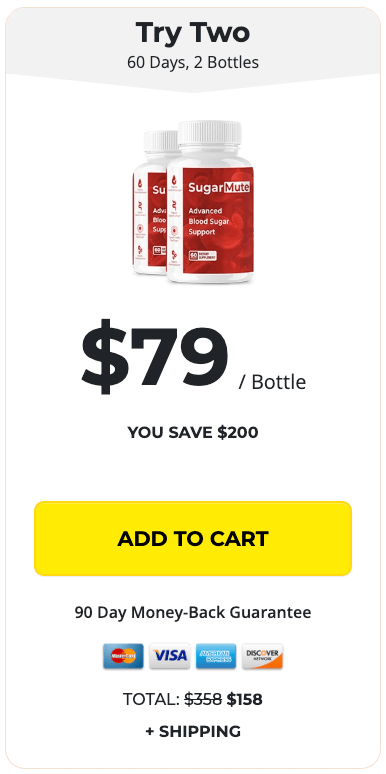 SugarMute order 2 bottle