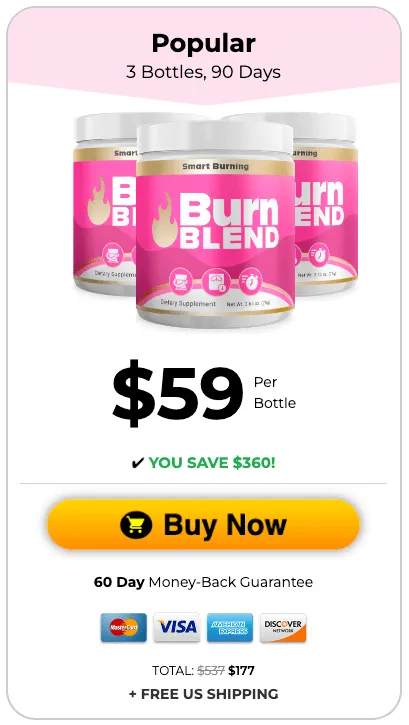 BurnBlend order 3 bottle