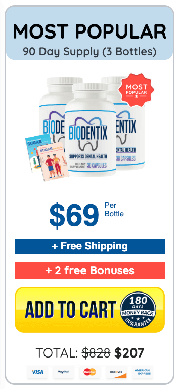 Biodentix order 3 bottle