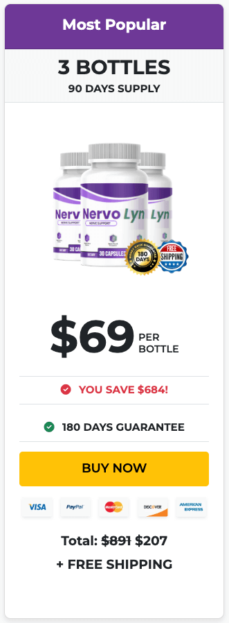 NervoLyn order 3 bottle