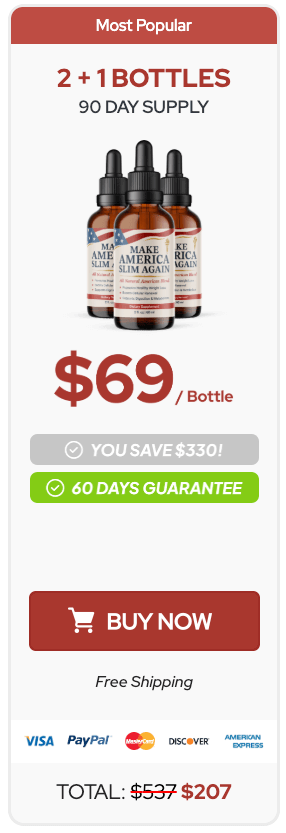 Make America Slim Again order 3 bottle