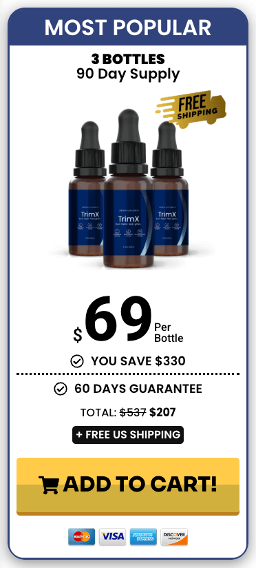 TrimX order 3 bottle
