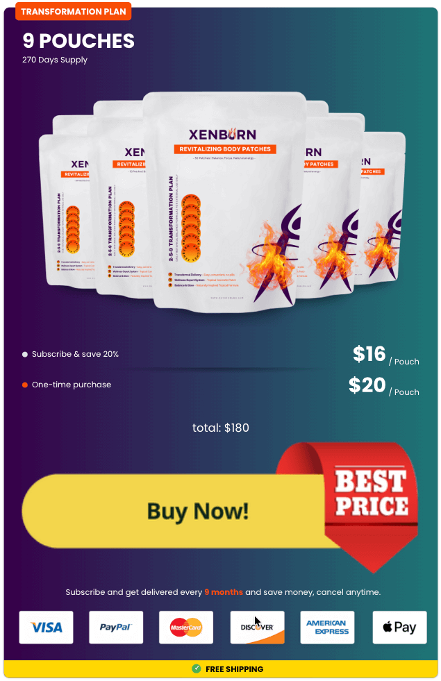 XenBurn order 9 bottle