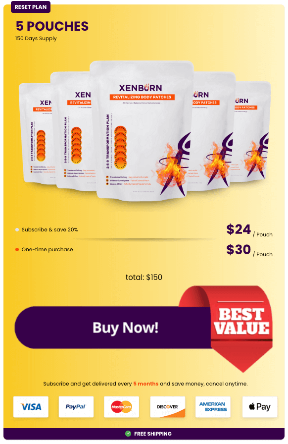 XenBurn order 5 bottle