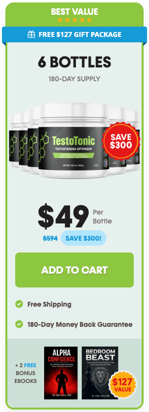 TestoTonic order 6 bottles