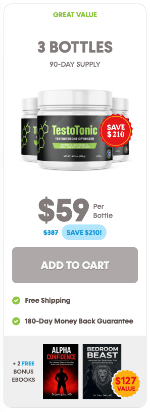 TestoTonic order 3 bottles