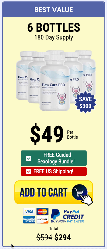 Flow Care PRO order 6 bottles