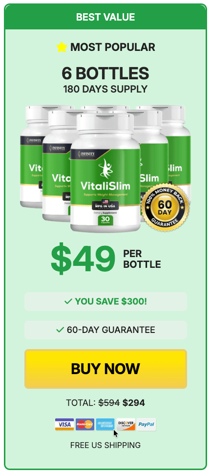 VitaliSlim order 6 bottle