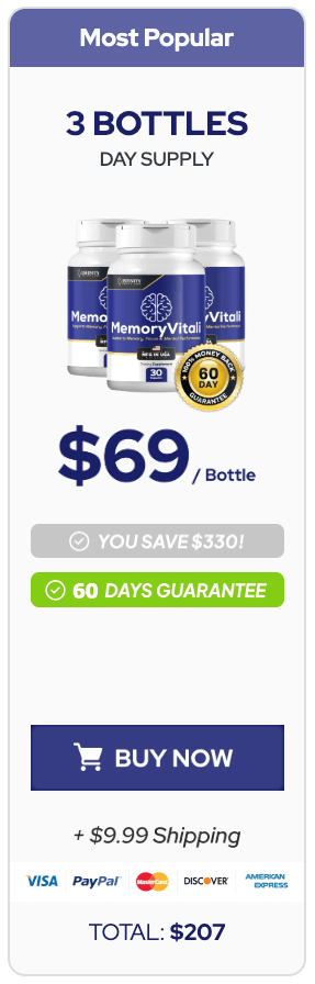 MemoryVitali order 3 bottles