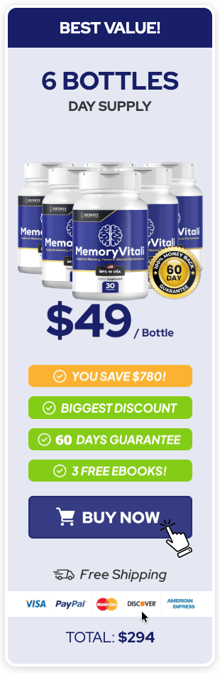 MemoryVitali order 6 bottles
