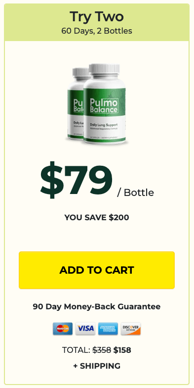 Pulmo Balance order 2 bottle