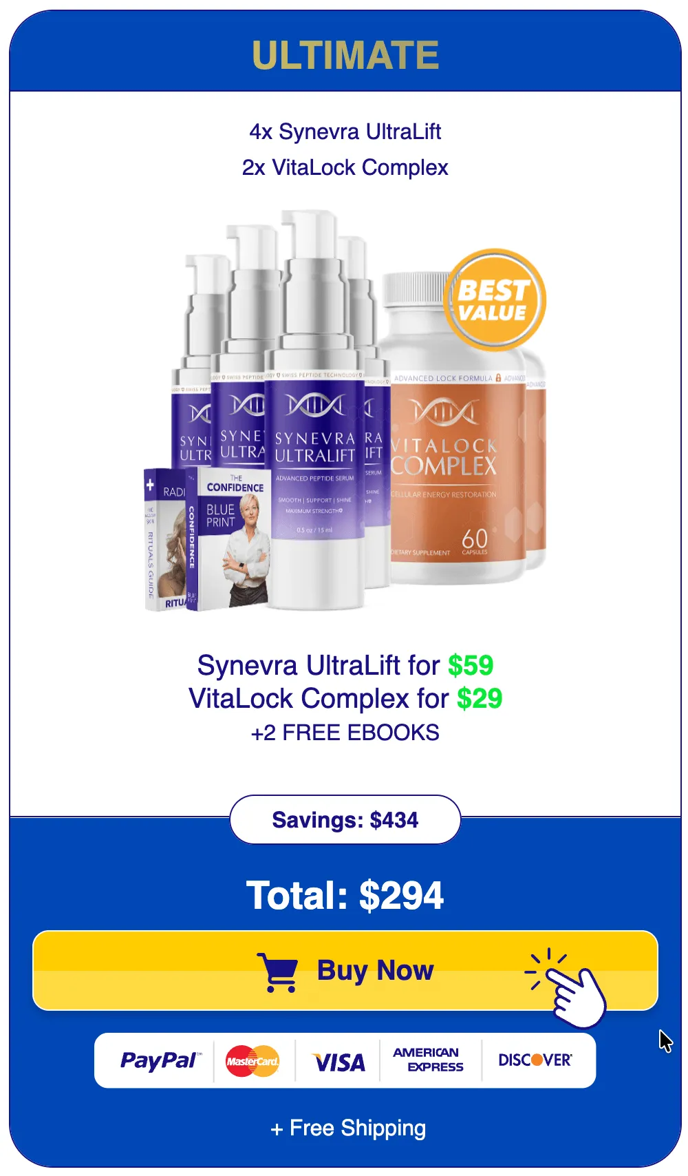 Synevra UltraLift order 6 bottle