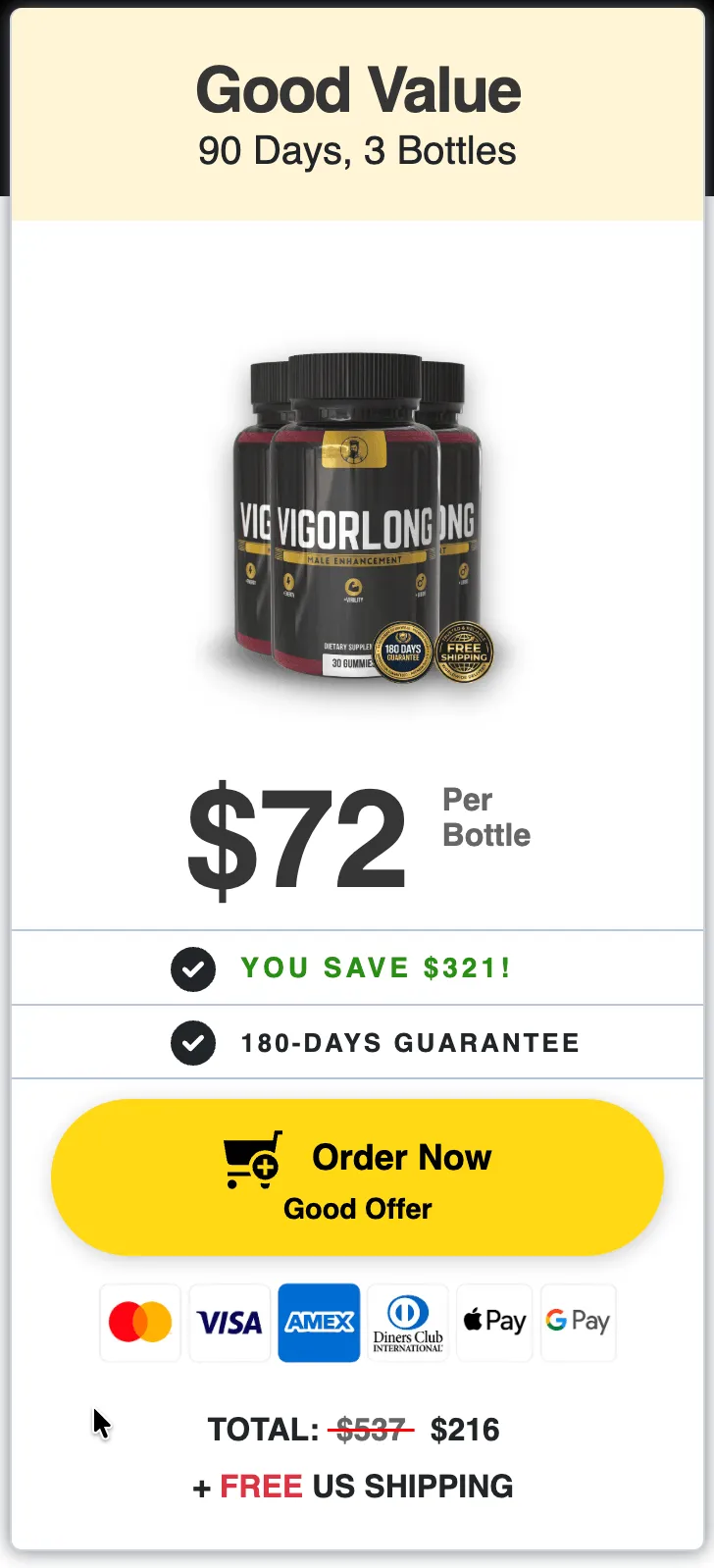 VigorLong 90 day supply
