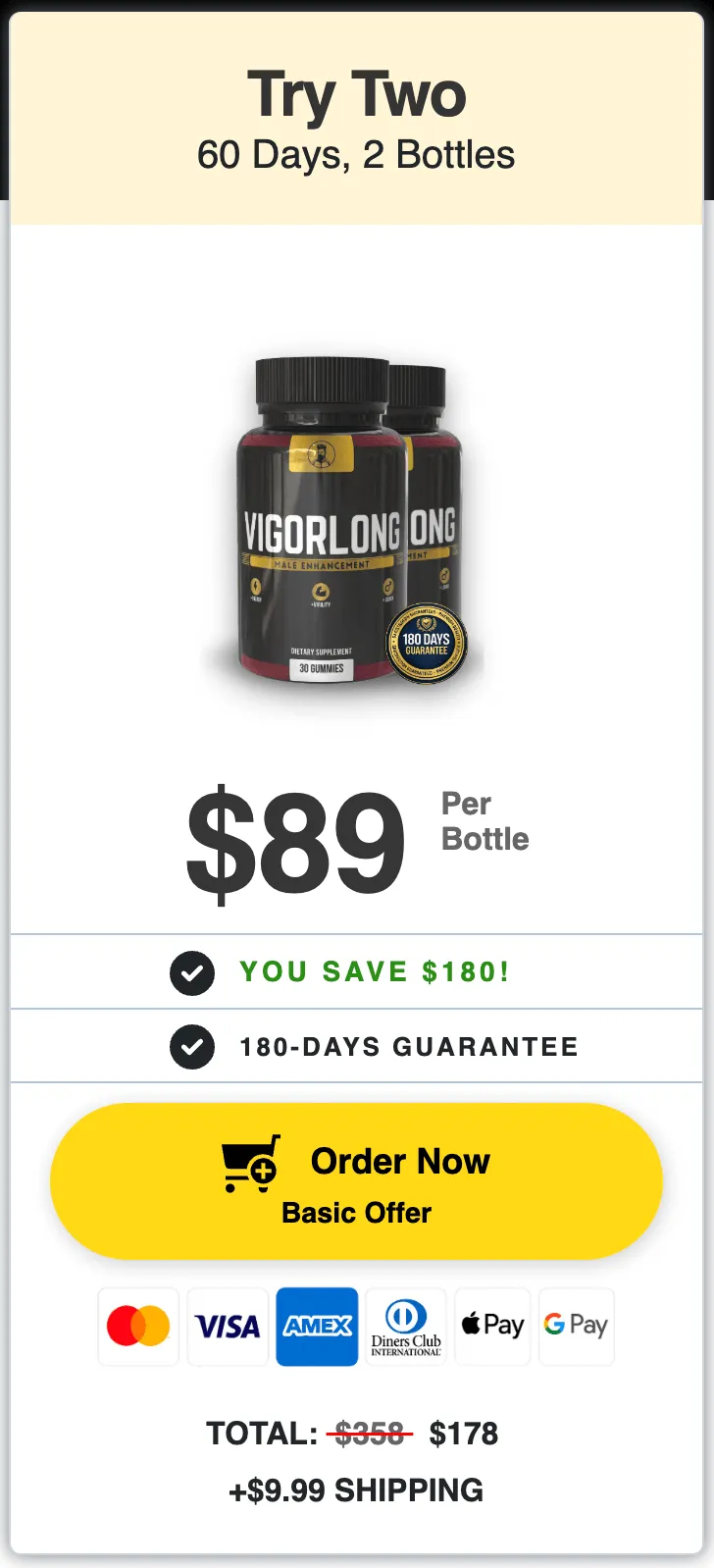 VigorLong 60 day supply