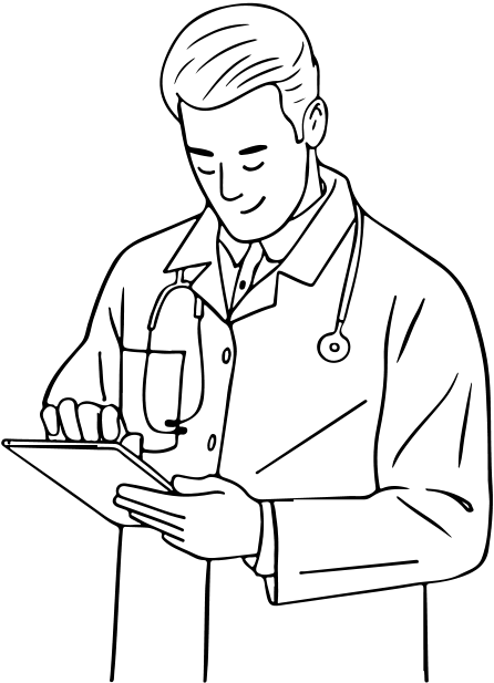 A large round graphic resembling an ink stamp, colored dark blue, with the word 'APPROVED' across the center and stars around the edge