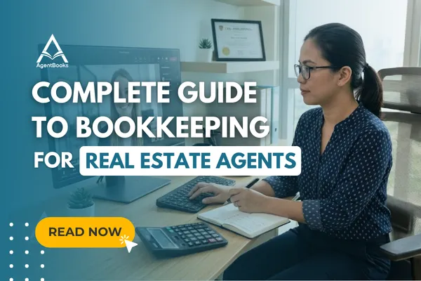Real estate bookkeeping guide - professional desk workspace