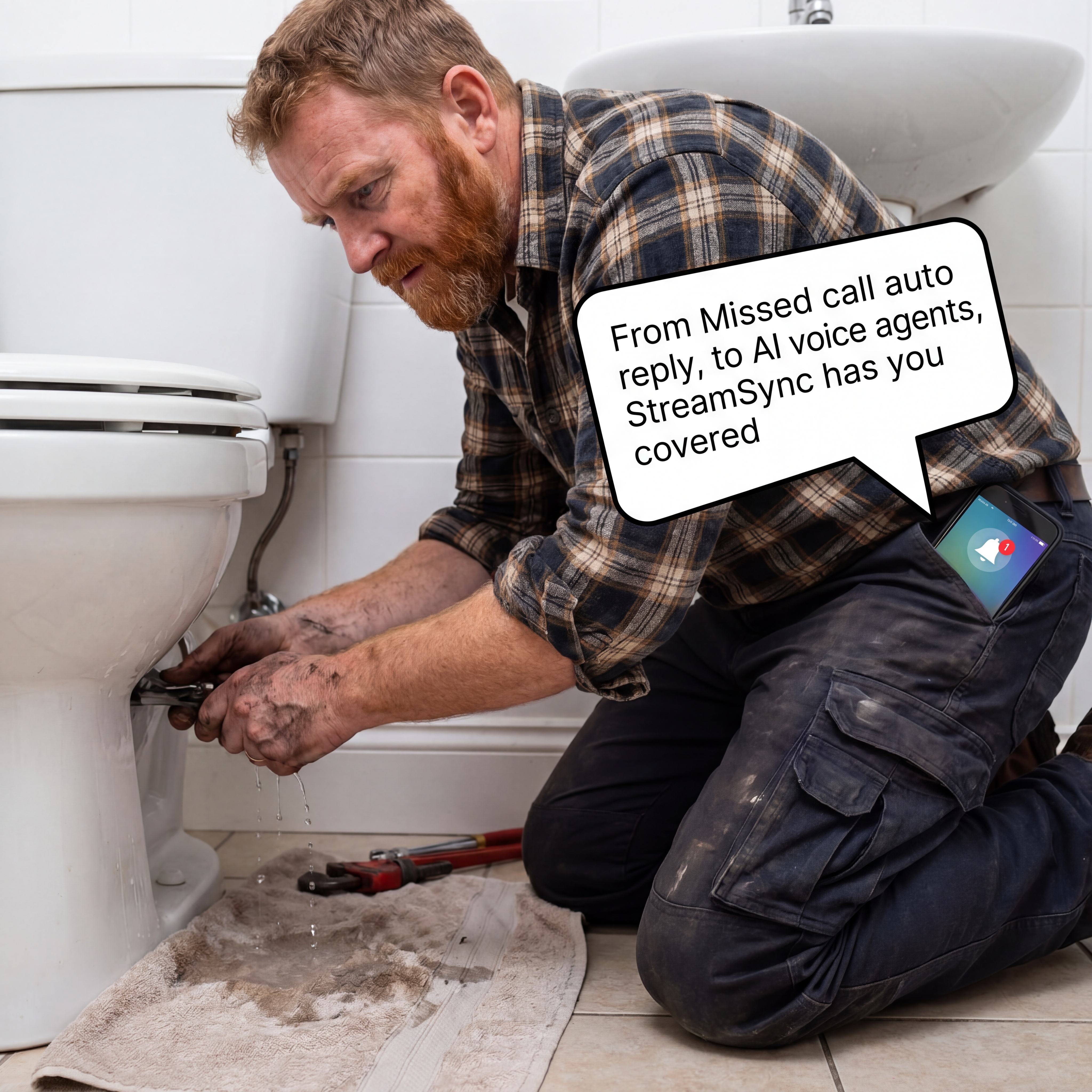 Mssed call text back for tradespeople Streamsync