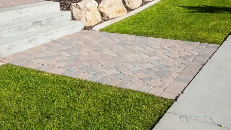 turf and pavers in san diego yard