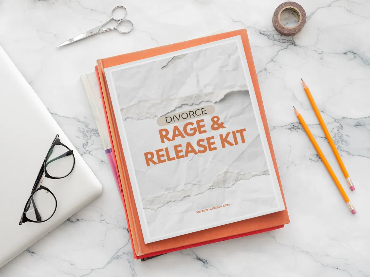 Printable divorce rage release pages for women ending marriages