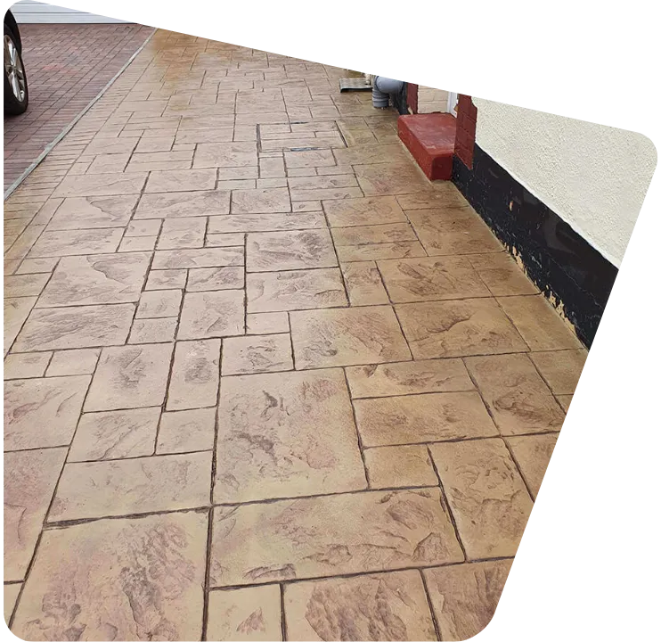 Imprinted concrete installers in Harlow