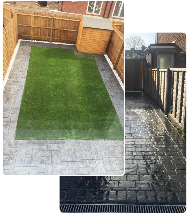 Imprinted concrete in Rayleigh