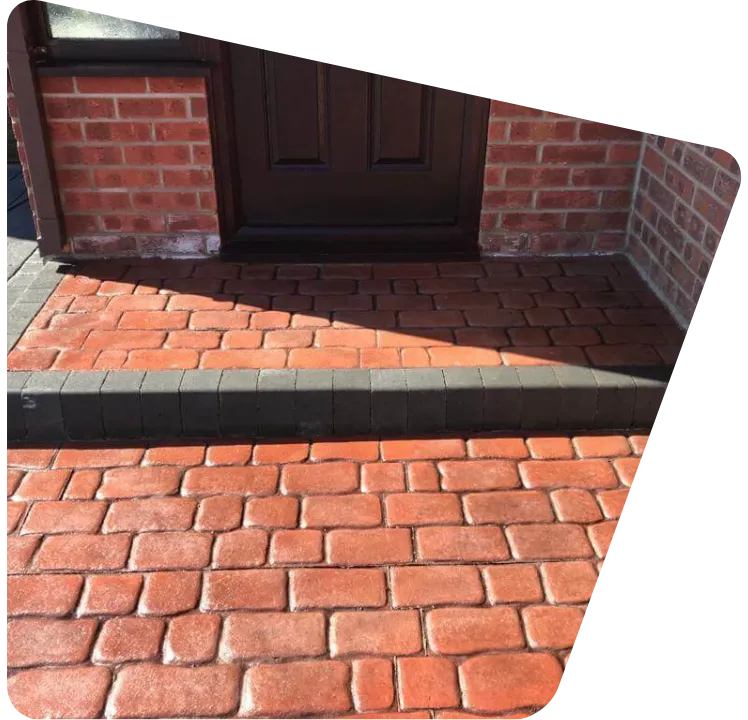 Imprinted concrete driveways in Witham