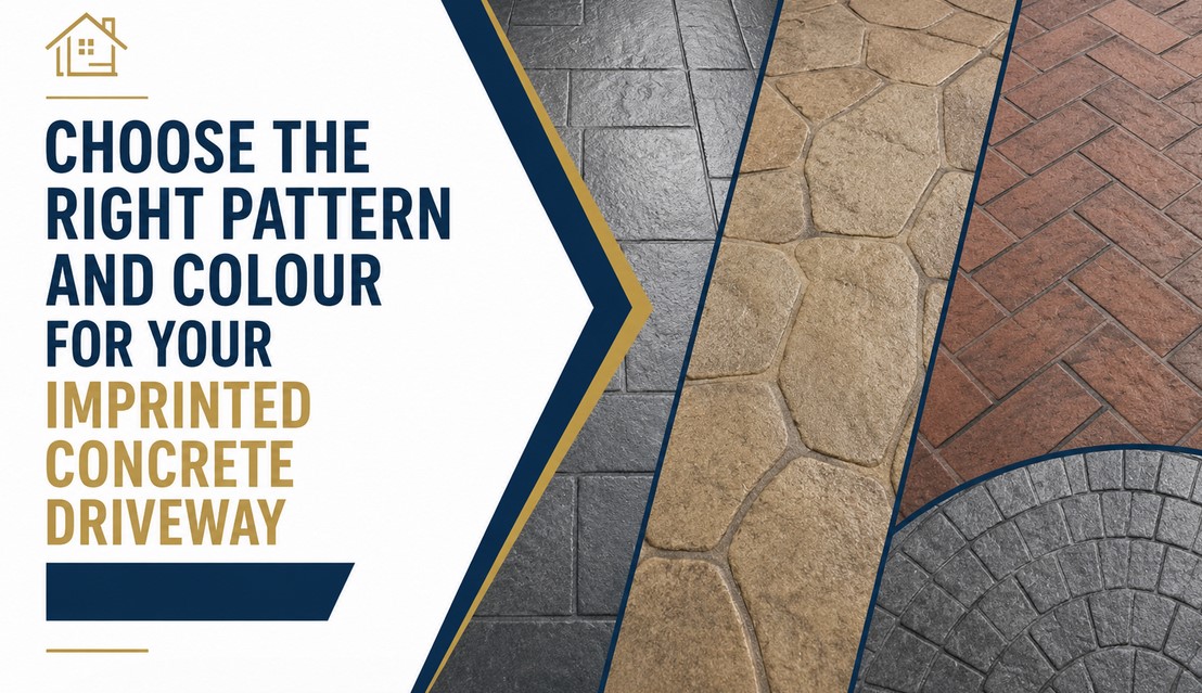 How to Choose Right Pattern & Colour for Imprinted Concrete Driveway