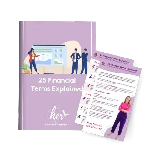 25 financial terms explained her Financial Freedom- First Step Investor Starter Kit | Cristina Jaeger