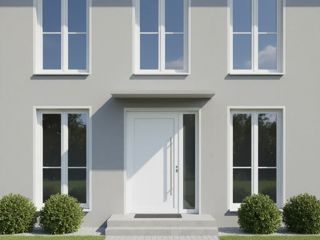 Solutii de tamplarie PVC cu ferestre si usi montate profesional la o locuinta din Timisoara