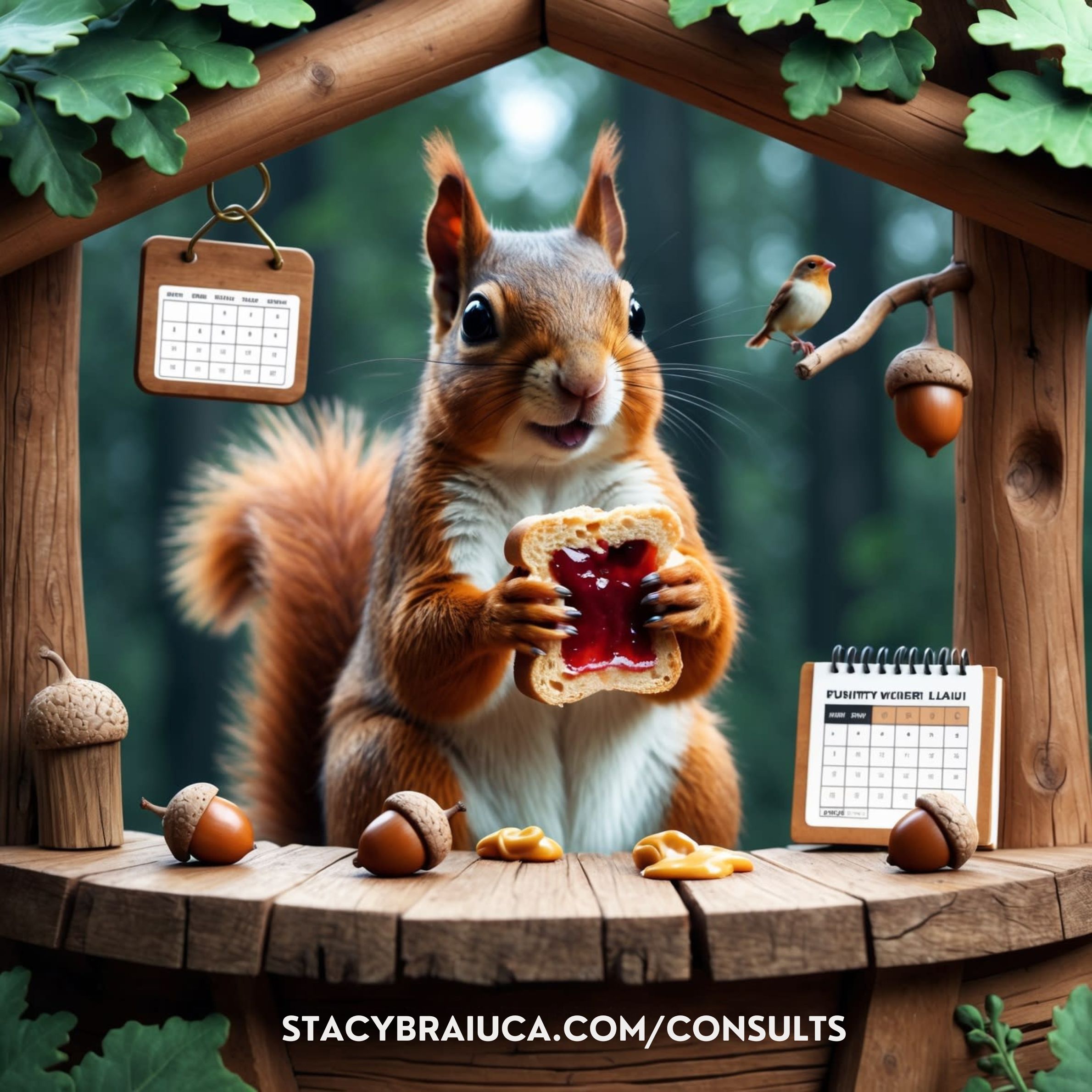 A forest filled with lots of tall trees