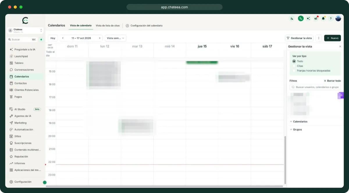 Agendar con el profesional correcto, sin llamadas