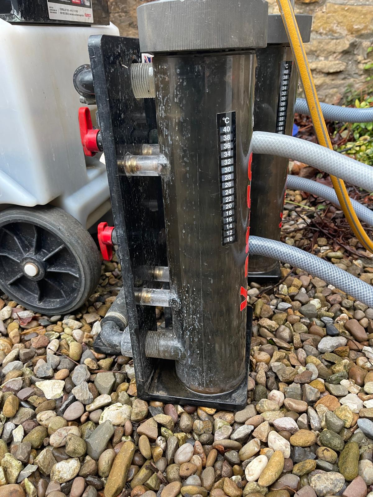 Kamco power flushing machine connected to a heating system during a system cleanse in HU7, Hull