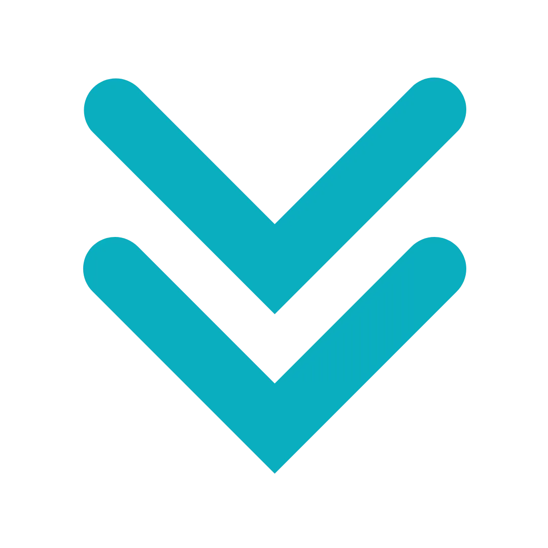 Decorative Aqua Arrows Icon