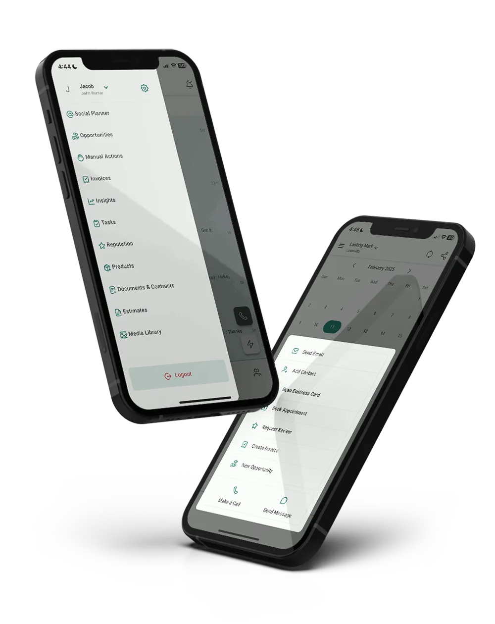 link plus mobile app on phone screen