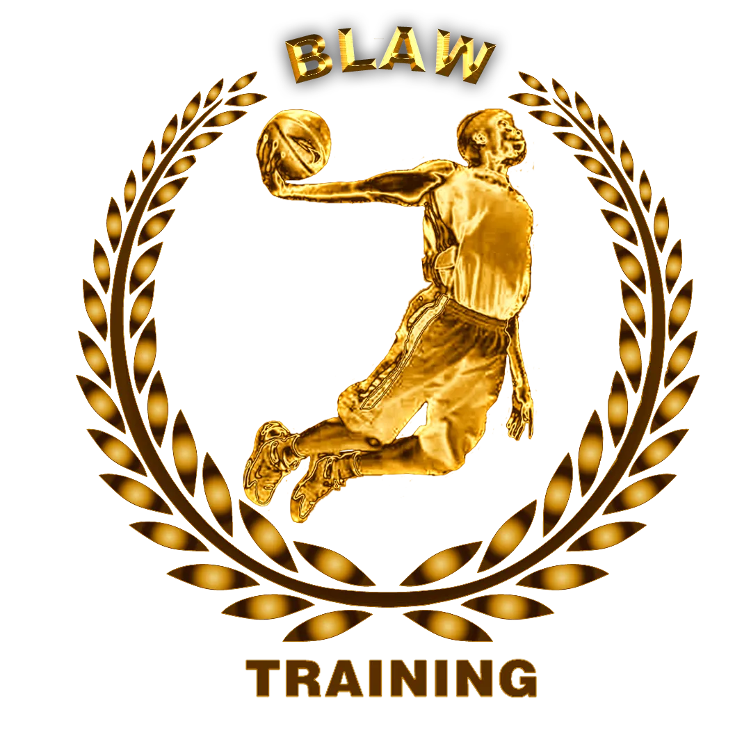 "BLAW logo featuring a bold, modern design representing a community-driven basketball lifestyle and training brand."