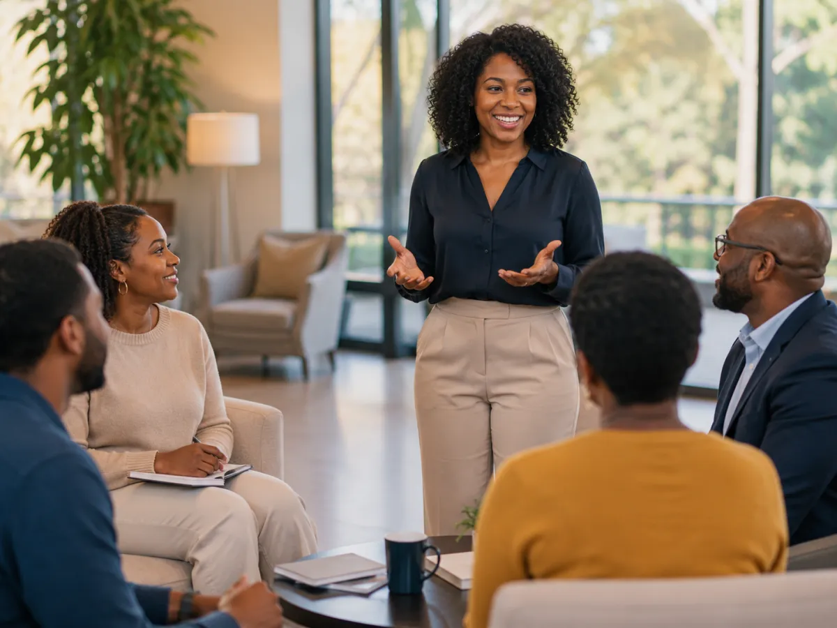 Therapist helping a client develop emotional regulation tools for anger management