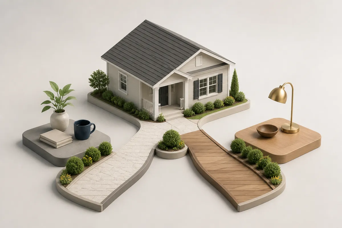 Editorial restrained 3d illustrating Florida FHA Seller Credits: 6% Limit and Closing Costs.