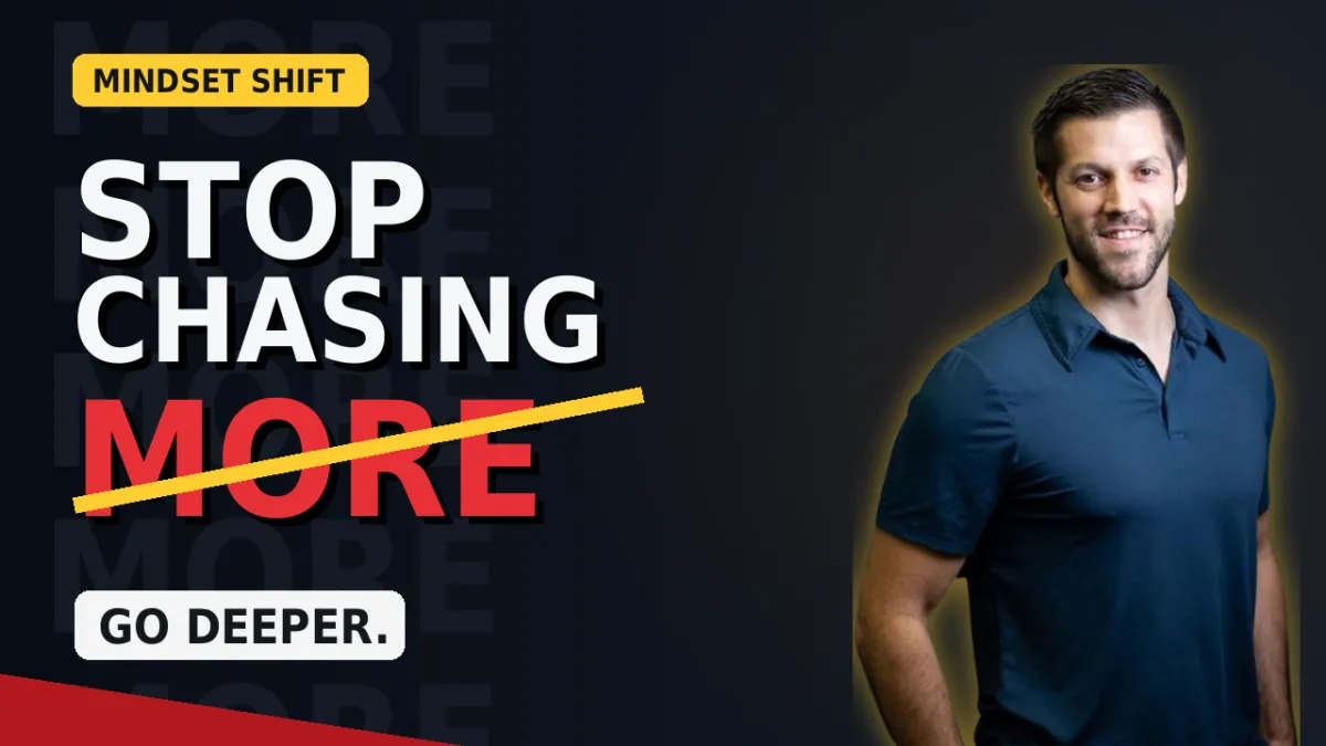 Stop Chasing More. Work Life Harmony can exist.