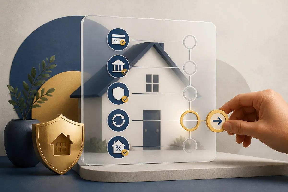 Editorial editorial illustration illustrating Florida Mortgage Servicer Transfer Checklist.