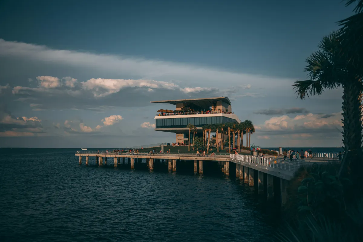 St. Pete Pier on the downtown St. Petersburg Florida waterfront