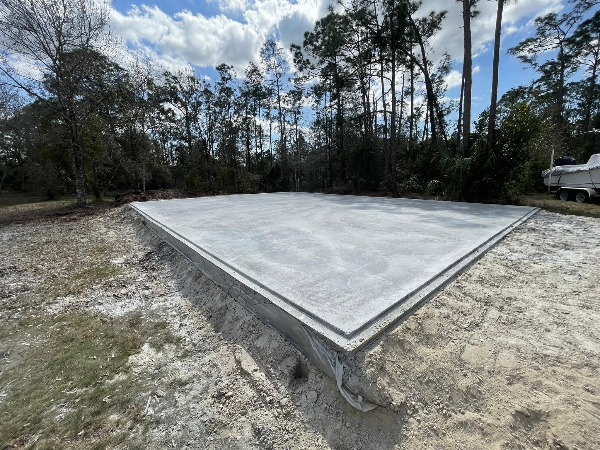 Concrete slab installation in North Port, FL by Concrete Anywhere