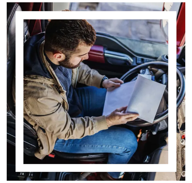 CDL Student preparing for CDL road exam, CDL B test, CDL test, CDL, A training program, CDL B training program