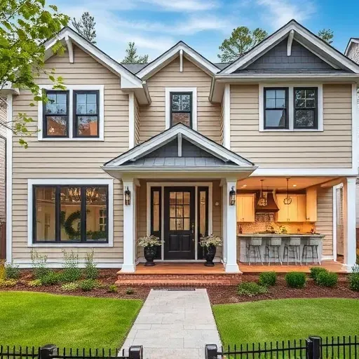 Home remodeling project showcasing a beautifully finished interior in Hampstead, NC emphasizing style and design.