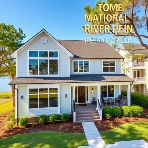 Completed home remodeling project in Cape Fear River Estates with modern exterior, large windows, and lush landscaping.