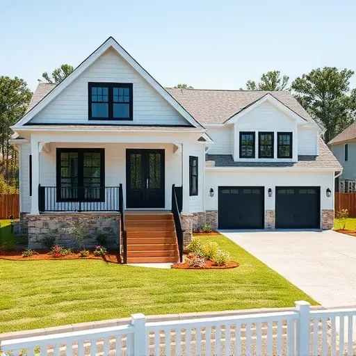 Home remodeling project in Hampstead, NC showcasing a modern living space with stylish furnishings and decor.