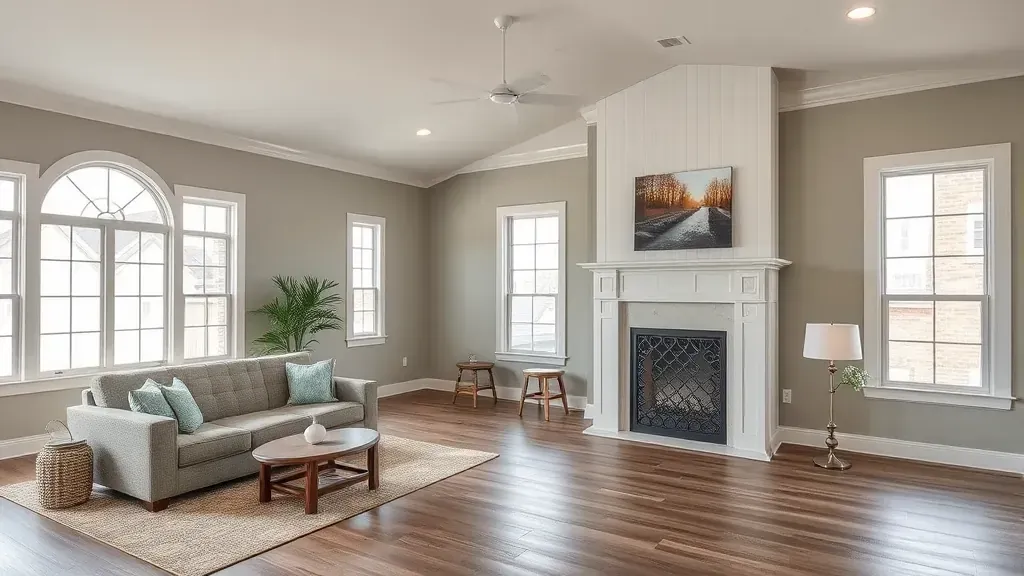 Home Remodeling in Holly Ridge, NC featuring a modern living space with fresh designs and renovations.