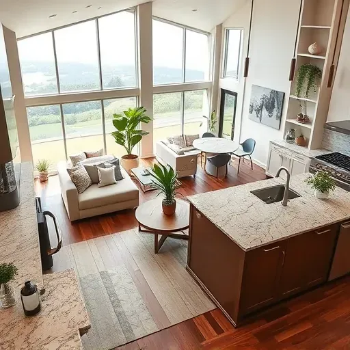 Completed home remodel in Watha, NC featuring modern open-plan living, sleek kitchen, and serene natural light.