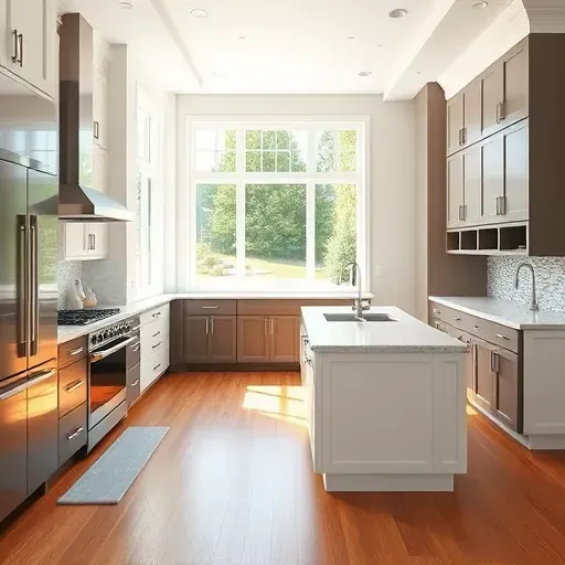 Modern kitchen remodel in Ogden NC featuring quartz countertops, custom cabinetry, and mosaic tile backsplash.